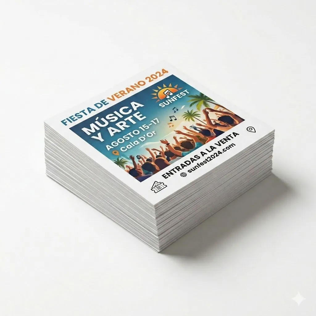 Flyers (Una cara, 10x10cm)